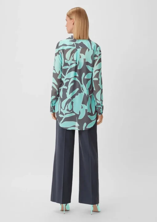 Longbluse aus Chiffon