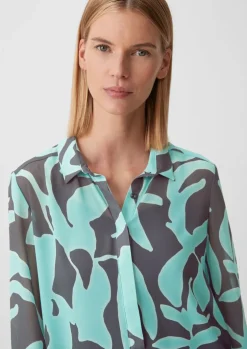 Longbluse aus Chiffon