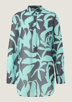 Longbluse aus Chiffon