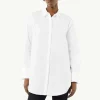 Longbluse aus Popeline im Loose Fit