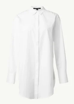 Longbluse aus Popeline im Loose Fit