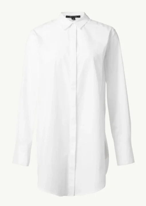 Longbluse aus Popeline im Loose Fit