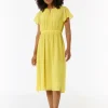 Long-Shape-Kleid aus Chiffon mit Raffung