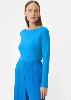 Longsleeve mit eckigem Ausschnitt