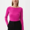 Longsleeve mit eckigem Ausschnitt
