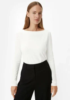 Longsleeve mit eckigem Ausschnitt