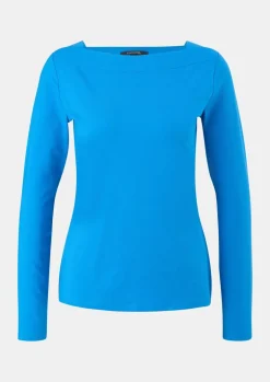 Longsleeve mit eckigem Ausschnitt