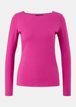 Longsleeve mit eckigem Ausschnitt