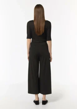 Loose: Stoffhose in Crop-Länge