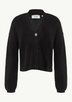 Lässige Strickjacke mit voluminösen Ärmeln