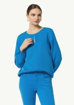Lyocell-Bluse mit Cut-Out