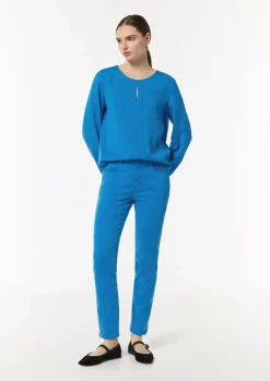Lyocell-Bluse mit Cut-Out