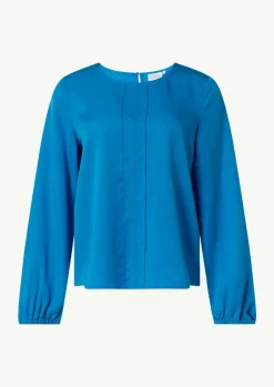 Lyocell-Bluse mit Cut-Out