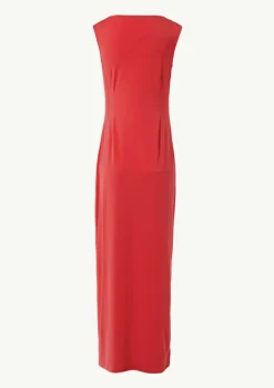Maxi-Kleid mit Crêpestruktur