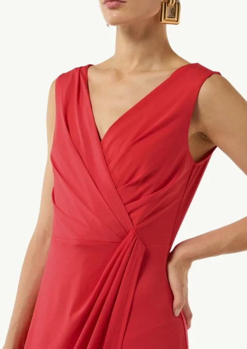 Maxi-Kleid mit Crêpestruktur