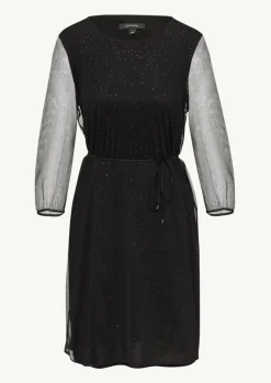 Mesh-Kleid mit Metallic-Effekt