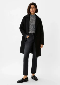 Mesh-Longsleeve mit Stehkragen