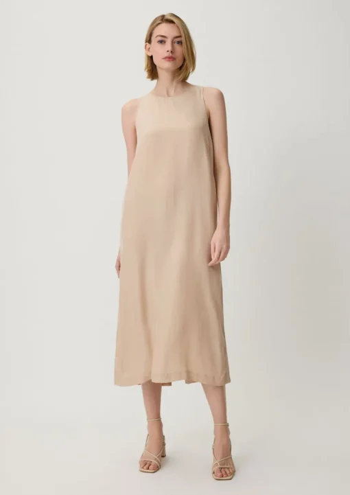 Midikleid aus Cupro-Mix