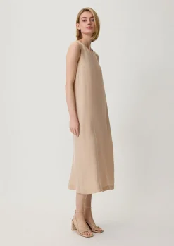 Midikleid aus Cupro-Mix