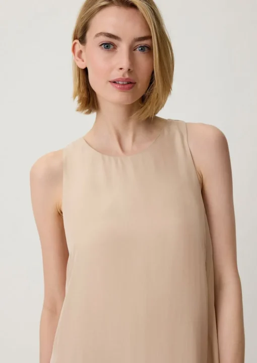 Midikleid aus Cupro-Mix