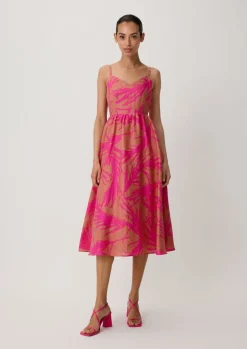 Midikleid aus Leinen