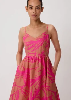 Midikleid aus Leinen