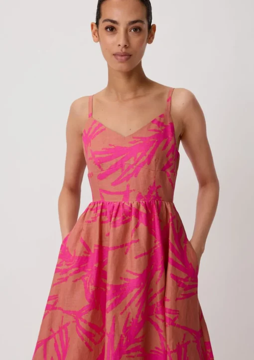 Midikleid aus Leinen