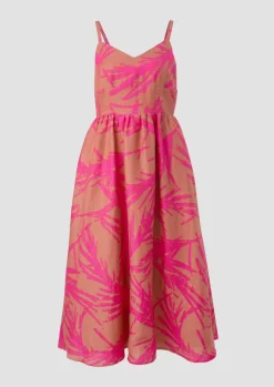 Midikleid aus Leinen
