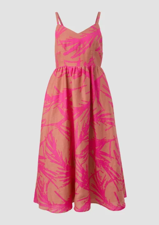 Midikleid aus Leinen