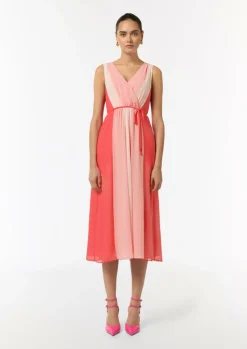 Midikleid aus Viskose