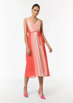 Midikleid aus Viskose