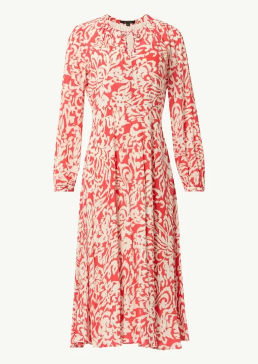 Midikleid mit Crêpestruktur