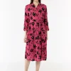 Midi-Kleid mit Hemdkragen