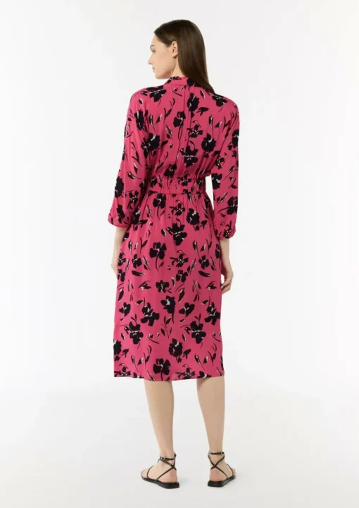 Midi-Kleid mit Hemdkragen