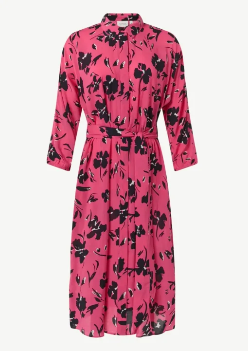 Midi-Kleid mit Hemdkragen