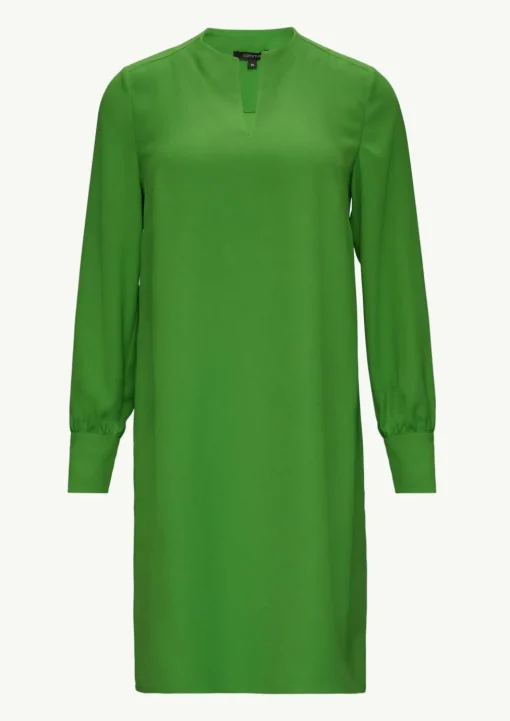 Minikleid aus Crêpe mit Tunika-Ausschnitt