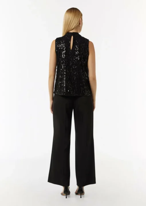 Paillettentop mit Cut-out