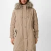 Parka mit abnehmbarem Kunstfell