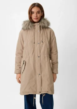 Parka mit abnehmbarem Kunstfell