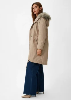 Parka mit abnehmbarem Kunstfell