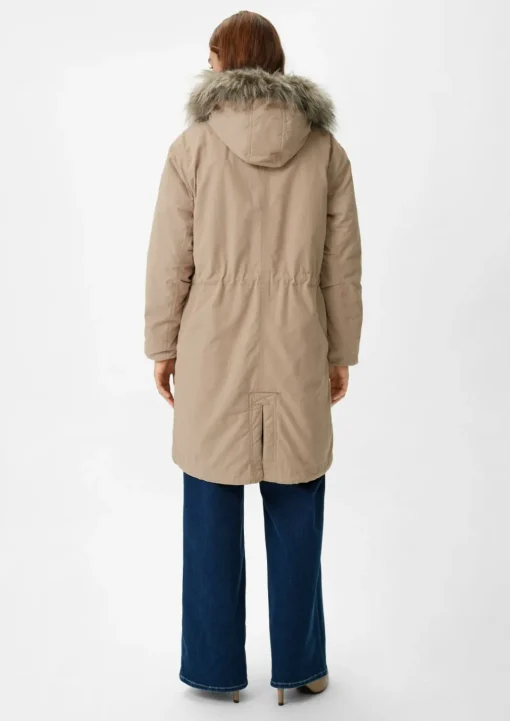 Parka mit abnehmbarem Kunstfell