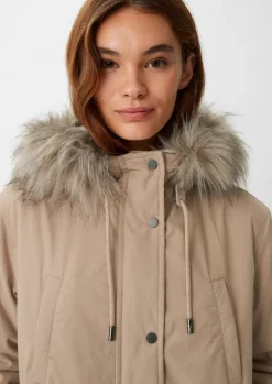 Parka mit abnehmbarem Kunstfell
