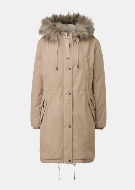Parka mit abnehmbarem Kunstfell