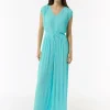 Plissee-Jumpsuit mit V-Ausschnitt