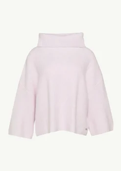 Poncho mit weitem Rollkragen