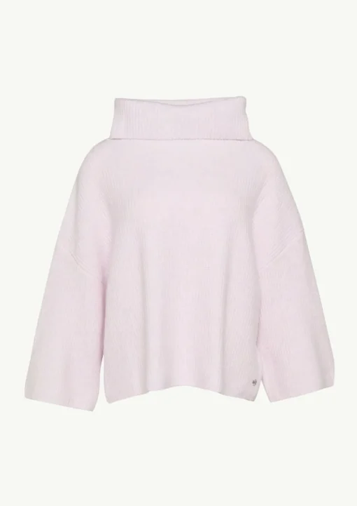 Poncho mit weitem Rollkragen
