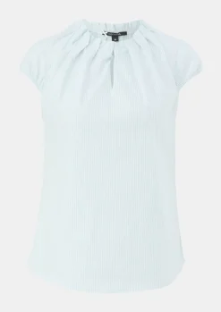 Popeline-Bluse aus Baumwollmix