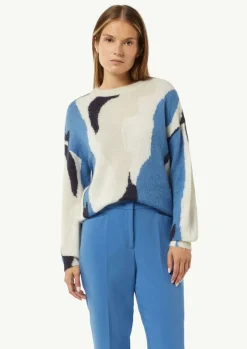 Pullover mit Intarsie aus Alpakamix