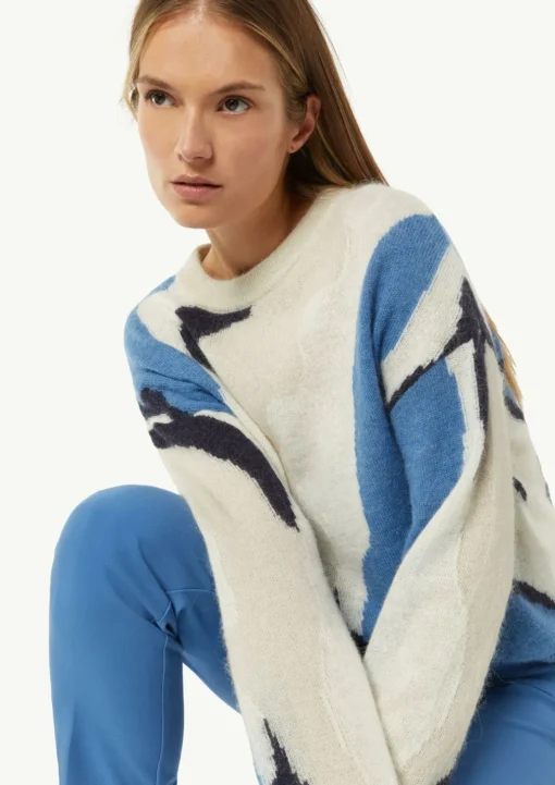 Pullover mit Intarsie aus Alpakamix