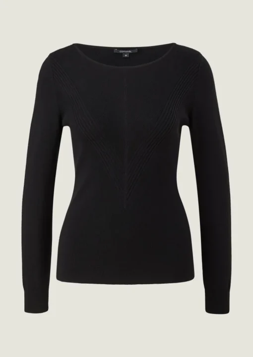 Pullover mit Strukturmuster